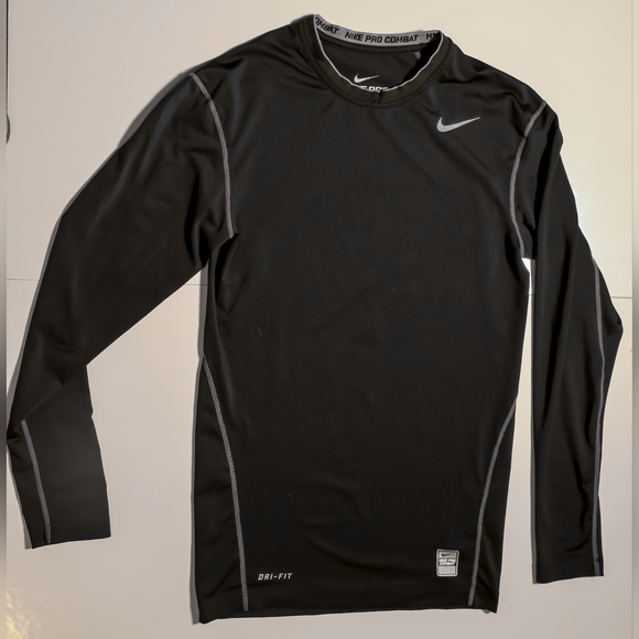 Nike Pro - Compression shirt - Black and silver - Picture 1 of 3